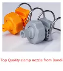 Clamp Connection  Flat Fan Cleaning Water Spray Nozzle For Car Washing Room